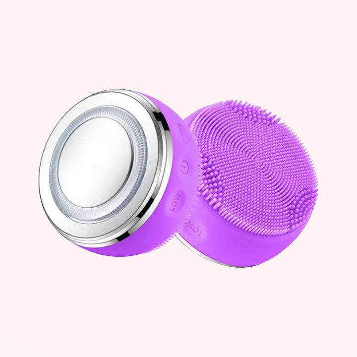 2-in-1 LED Heated Silicone Face Brush - Face Masks
