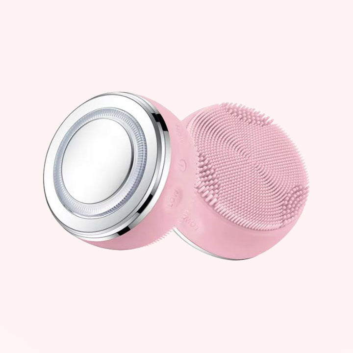 2-in-1 LED Heated Silicone Face Brush - Face Masks